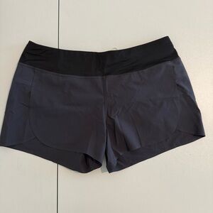 Patagonia Women's Hydropeak Surf Shorts - Black and Dark Gray